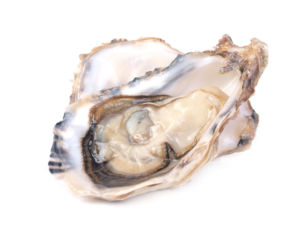 A Fanny Bay Oyster served in the half shell.